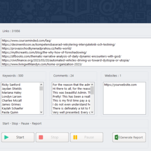 Backlinks Pro – Comment Backlinks Generator